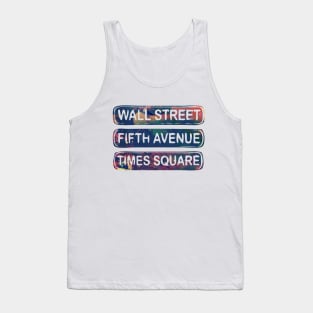 new york new york fifth avenue wall street time square Tank Top